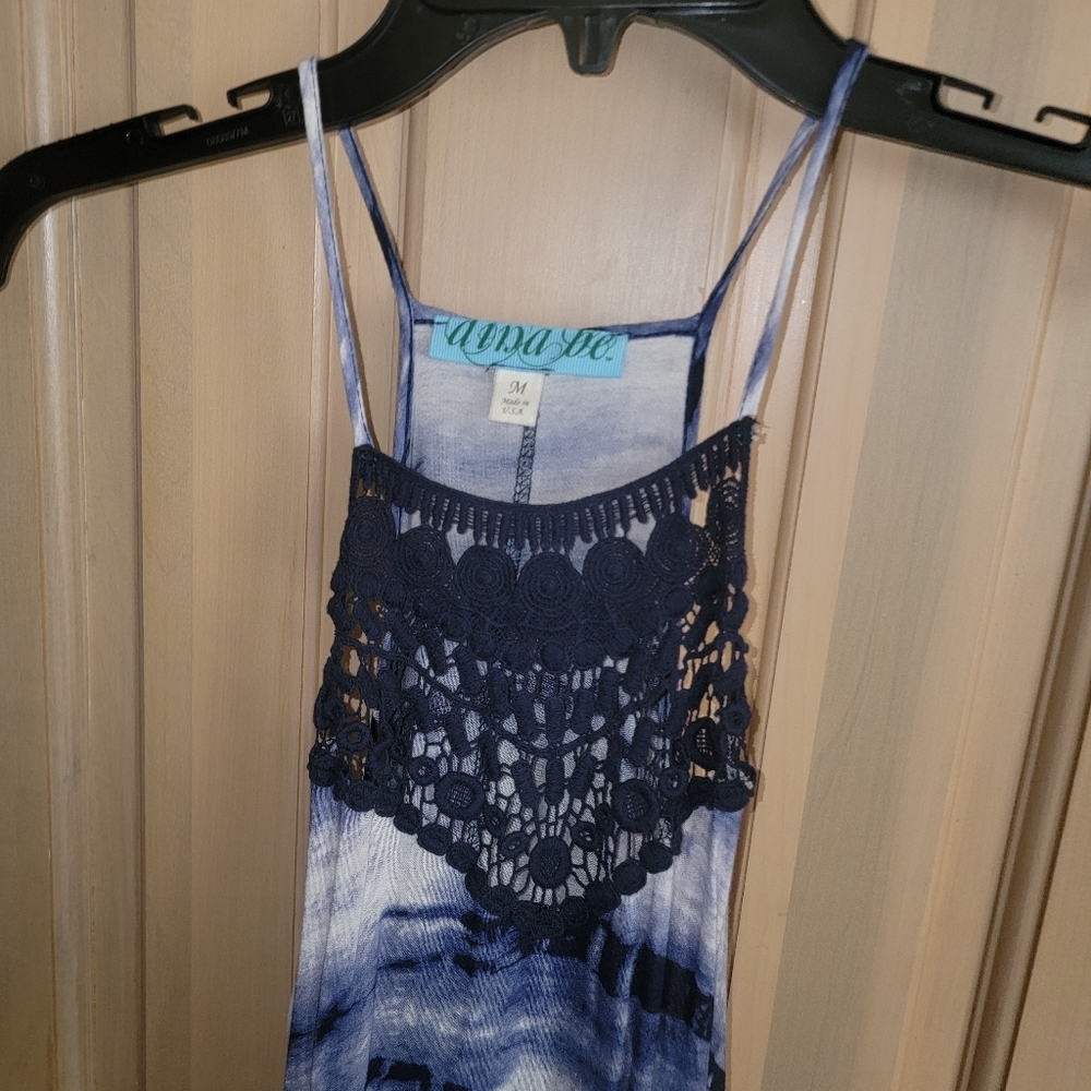 Misses sz M Dina Be Sundress crocheted - Picture 2 of 5